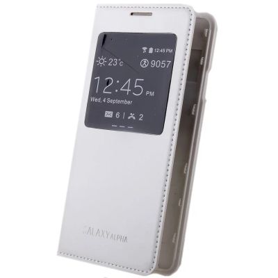 Лот: 7670172. Фото: 1. Чехол-книжка Samsung Galaxy Alpha... Чехлы, бамперы