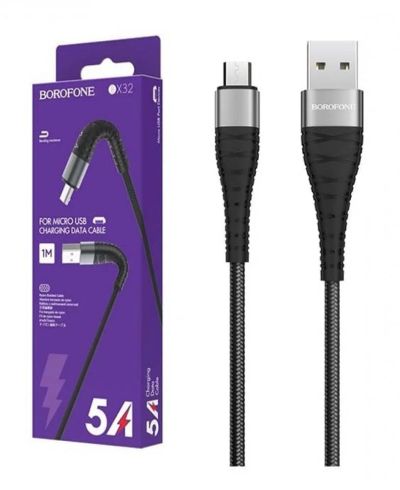 Лот: 18959368. Фото: 1. Кабель Micro-USB (1 метр) Borofone... Дата-кабели, переходники