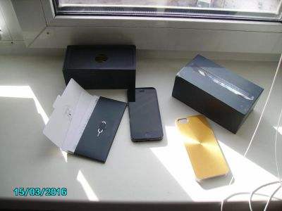 Лот: 7097425. Фото: 1. iPhone 5 16gb black РСТ, обмен... Смартфоны