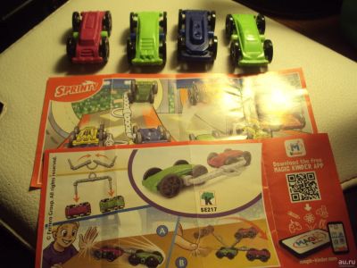 Лот: 13524006. Фото: 1. Киндер Игрушки Машинки Гоночные... Игрушки