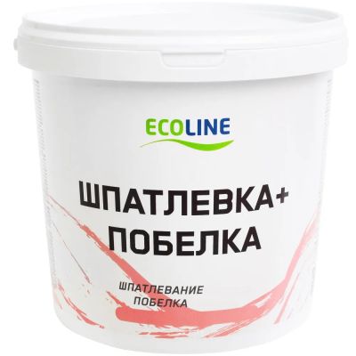 Лот: 25729838. Фото: 1. Шпатлевка+побелка 3,6кг Ecoline. Смеси, шпатлевки, цемент