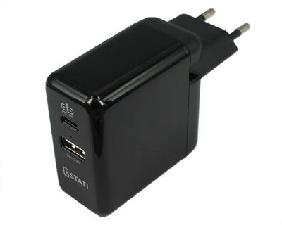 Лот: 20875801. Фото: 1. СЗУ-1USB + USB-C Kstati QC016... Зарядные устройства, блоки питания, адаптеры сетевые для смартфонов