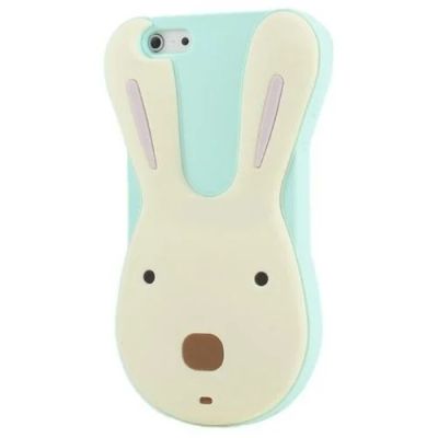 Лот: 4686907. Фото: 1. Чехол силиконовый заяц Soft Cute... Чехлы, бамперы