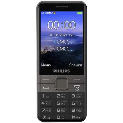 Лот: 22027528. Фото: 1. Телефон Philips Xenium E590 Черный. Кнопочные мобильные телефоны