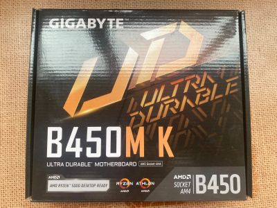 Лот: 23361335. Фото: 1. Материнская плата Gigabyte b450mk... Материнские платы