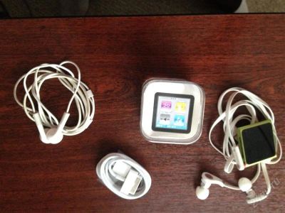 Лот: 2118944. Фото: 1. ipod nano 6 green 8gb + monster... Плееры