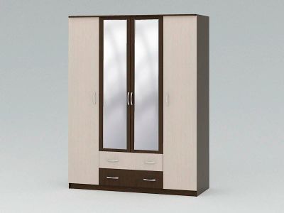 Лот: 7584887. Фото: 1. Шкаф распашной с 2-мя ящиками... Шкафы, шкафы-купе