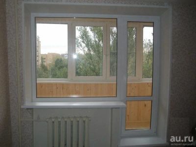 Лот: 7313720. Фото: 1. Балконный блок большой.Усиленная... Окна, балконы
