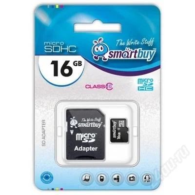 Лот: 3432819. Фото: 1. Карта памяти Smartbuy MiсroSDHC... USB-флеш карты