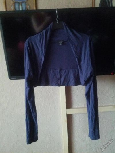 Лот: 5897428. Фото: 1. Два болеро синий и белый одним... Пиджаки, жакеты, жилеты