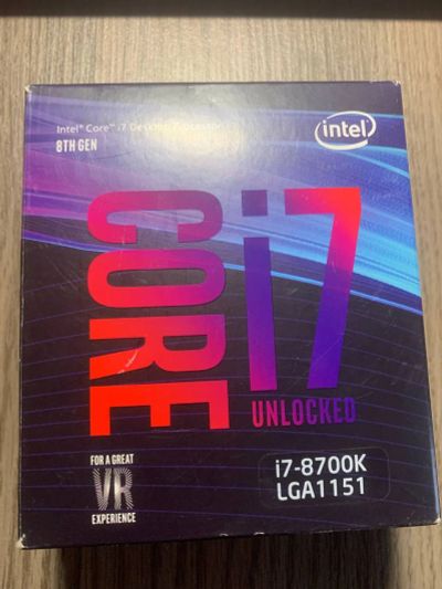 Лот: 21075469. Фото: 1. CPU intel core i7 8700k. Процессоры