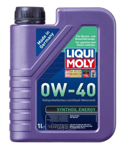 Лот: 20068589. Фото: 1. LIQUI MOLY Synthoil Energy 0w40... Масла, жидкости