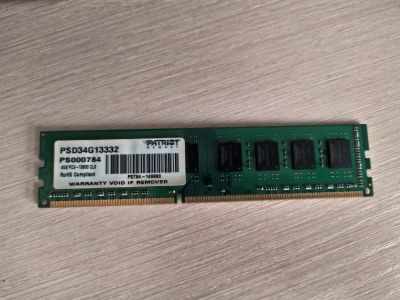 Лот: 21375111. Фото: 1. DDR3 4GB Patriot 1333. Оперативная память