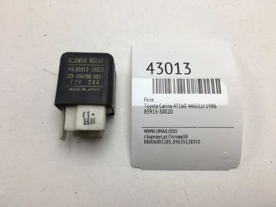 Лот: 20390859. Фото: 1. Реле Toyota Carina 1986 8591330020... Электрооборудование