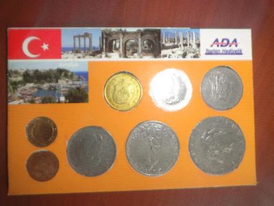 Лот: 12195129. Фото: 1. Набор монет Турция. Наборы монет