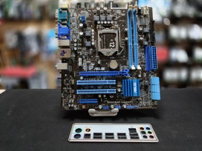 Лот: 23688103. Фото: 1. Мат. плата Asus p7h55-m le/LGA1156... Материнские платы