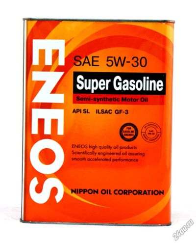 Лот: 6510514. Фото: 1. Eneos Super Gasoline SL 5W-30... Масла, жидкости
