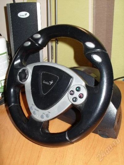 Лот: 157901. Фото: 1. Руль GENIUS TWINWHEEL для ПК и... Рули, джойстики