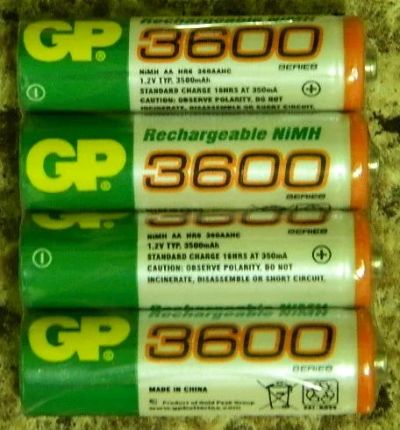 Лот: 8864210. Фото: 1. Новые аккумуляторы GP пальчиковые... Батарейки, аккумуляторы, элементы питания