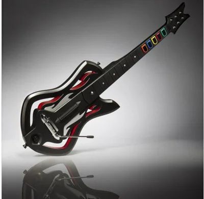 Лот: 4476248. Фото: 1. Guitar hero Гитара в отличном... Аксессуары для игровых приставок, консолей, геймпады