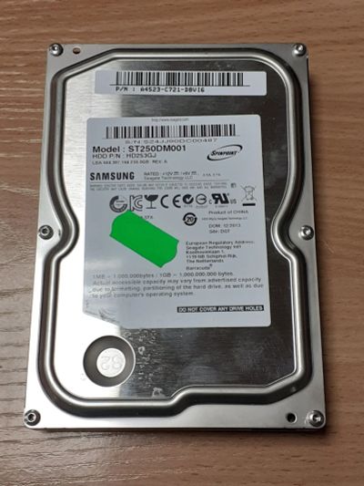 Лот: 17847672. Фото: 1. 250gb HDD жесткий диск для компьютера... Жёсткие диски (HDD)
