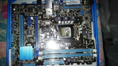 Лот: 5374935. Фото: 1. Материнская плата ASUS P8H61-M... Материнские платы
