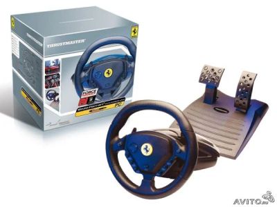 Лот: 3564782. Фото: 1. Руль с педалями Thrustmaster enzo... Рули, джойстики