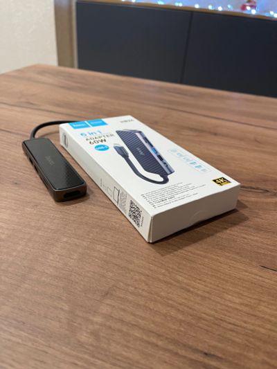 Лот: 19849514. Фото: 1. Хаб: Hoco HB24, usb-c, type-c... Шлейфы, кабели, переходники