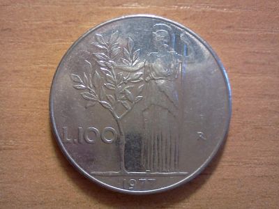 Лот: 6399373. Фото: 1. 100 лир италия. Европа
