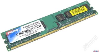 Лот: 396503. Фото: 1. Patriot 1024Mb 800Mhz DDR2 PC6400... Оперативная память