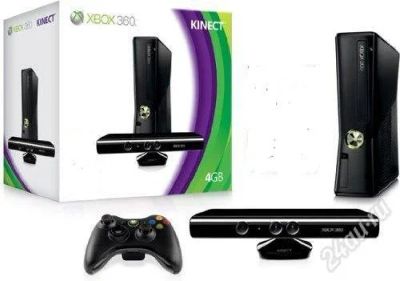 Лот: 738954. Фото: 1. xbox 360 slim 4gb+kinect! новый. Игровые приставки, консоли