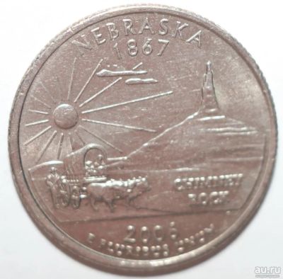 Лот: 9876846. Фото: 1. квотер (25 центов) 2006 год. США... Америка