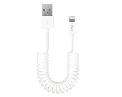 Лот: 20885069. Фото: 1. Кабель Deppa Lightning - USB белый... Дата-кабели, переходники