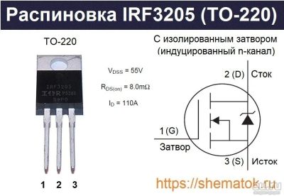 Лот: 15879434. Фото: 1. IRF3205 - 55v 110a. Транзисторы