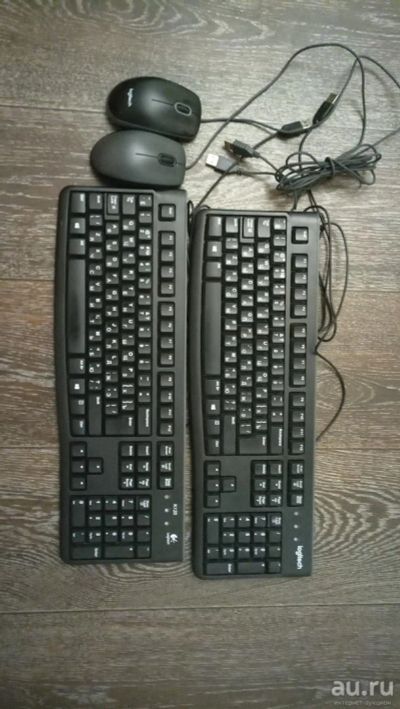 Лот: 13032533. Фото: 1. 2 клавиатуры,2 мышки фирмы logitech. Клавиатуры и мыши