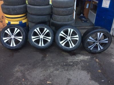 Лот: 12502113. Фото: 1. Красивейшие литые диски R17-6... Шины на дисках