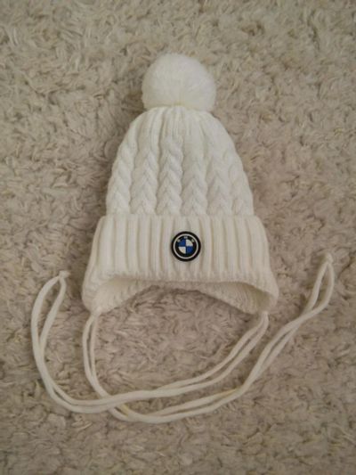 Лот: 7110566. Фото: 1. Шапка bmw 1-3 месяца. Головные уборы