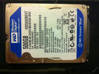 Лот: 5753559. Фото: 1. Жесткий диск WD 500GB. Жёсткие диски (HDD)