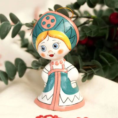 Лот: 25734990. Фото: 1. Елочная игрушка Ярославская Керамическая... Гирлянды, шарики, новогодние аксессуары