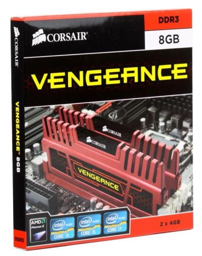 Лот: 3421819. Фото: 1. DIMM DDR3, 8ГБ (2x4ГБ), Corsair... Оперативная память