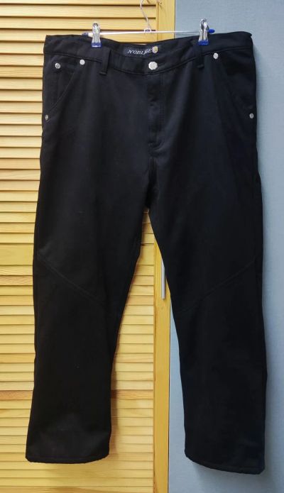 Лот: 25857837. Фото: 1. Джинсы мужские, утеплённые, черные... Брюки, джинсы, шорты