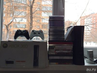 Лот: 9010001. Фото: 1. Xbox 360 Elite + HDD 120GB + 2... Игровые приставки, консоли