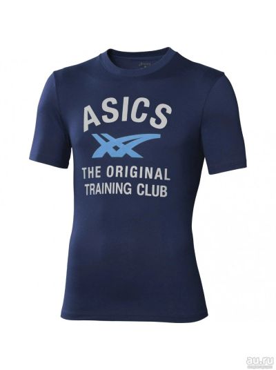 Лот: 12641850. Фото: 1. Футболка ASICS SS ASICS STRIPES... Топы, майки