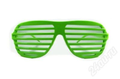 Лот: 169638. Фото: 1. Очки-жалюзи, Shutter Shades, зеленые. Очки солнцезащитные