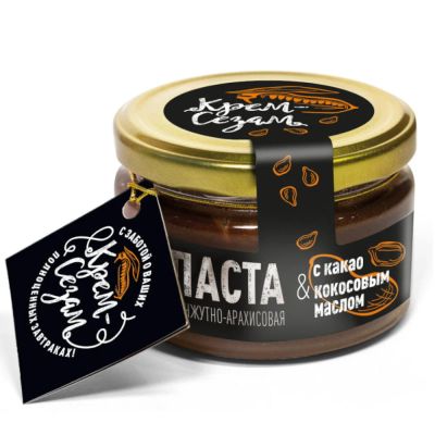 Лот: 15216724. Фото: 1. Паста кунжутно-арахисовая с какао... Подарки на Новый год