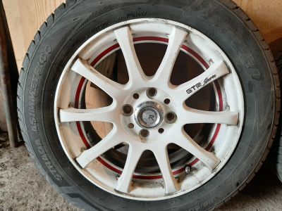 Лот: 15840450. Фото: 1. Комплект колес литье R14 с летней... Шины на дисках