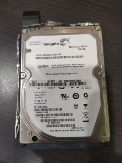 Лот: 19472235. Фото: 1. Seagate 500gb. Жёсткие диски (HDD)