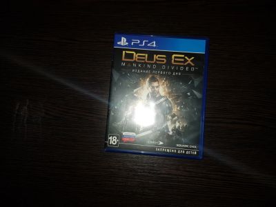 Лот: 14354975. Фото: 1. Продам диск с игрой deus ex PS4. Игры для консолей