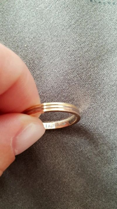 Лот: 12275405. Фото: 1. Cartier Trinity. Кольца, перстни