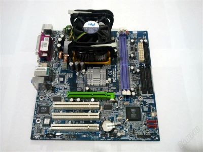 Лот: 2656304. Фото: 1. материнка с камнем GigaByte GA-8S661FXMP-RZ... Материнские платы